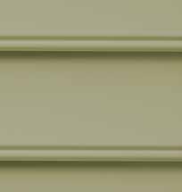 Close-up of CertainTeed MainStreet Beaded vinyl siding profile in a brushed finish